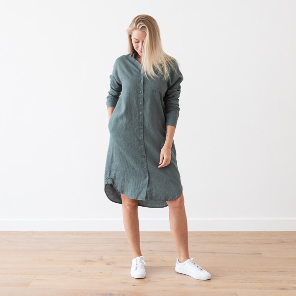 Linenme Linen Shirt Dress Paula