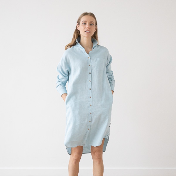 Linenme Linen Shirt Dress Paula
