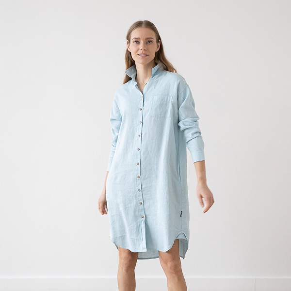 Linenme Linen Shirt Dress Paula