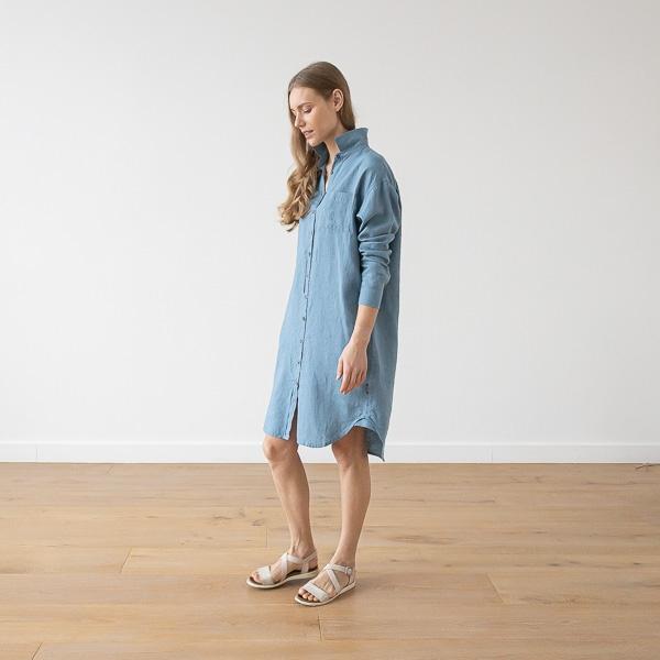 Linenme Linen Shirt Dress Paula