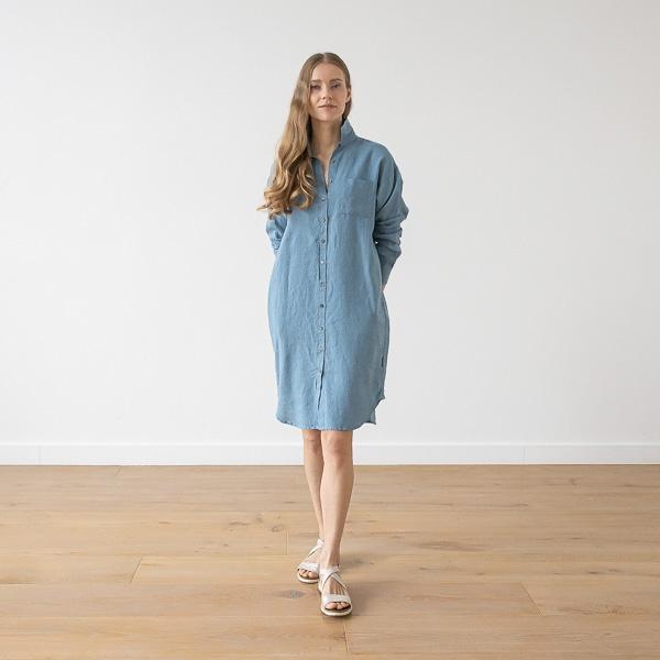 linenme Linen Shirt Dress Paula