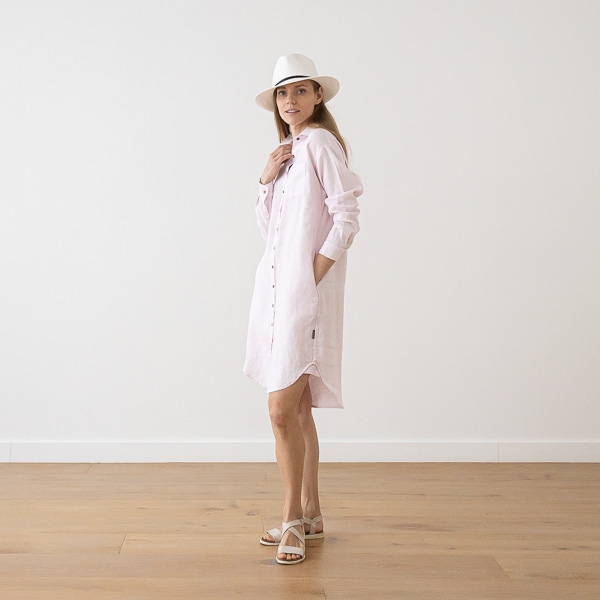 Linenme Linen Shirt Dress Paula