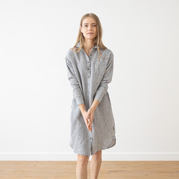 Linenme Linen Shirt Dress Paula