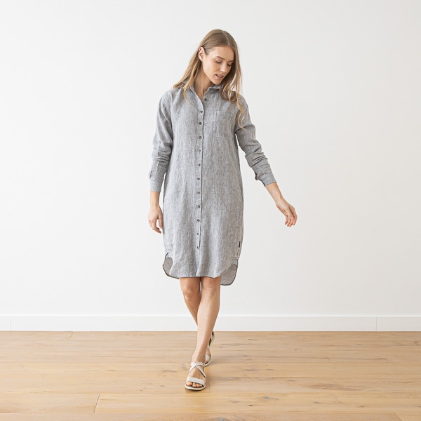 Linenme Linen Shirt Dress Paula