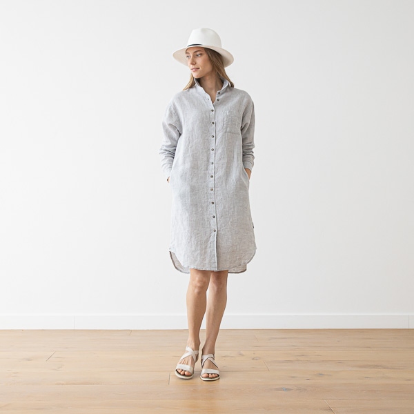 Linenme Linen Shirt Dress Paula