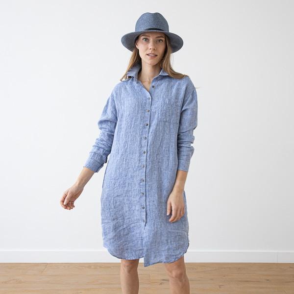 Linenme Linen Shirt Dress Paula