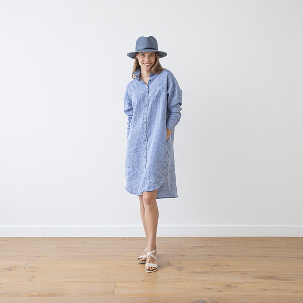 Linenme Linen Shirt Dress Paula