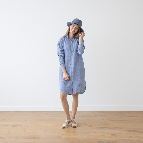 Linenme Linen Shirt Dress Paula