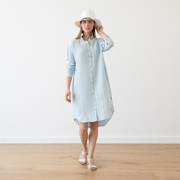 linenme Linen Shirt Dress Paula