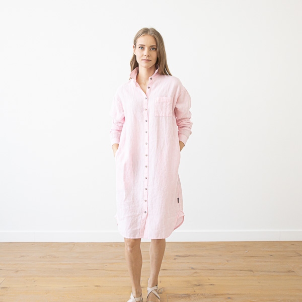 Linenme Linen Shirt Dress Paula
