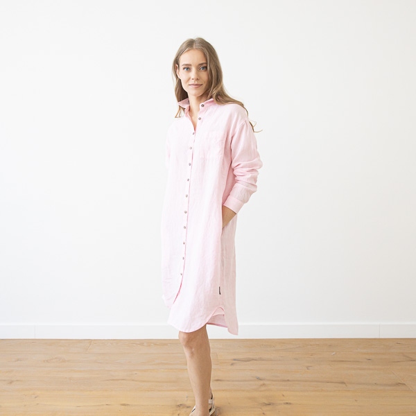 Linenme Linen Shirt Dress Paula