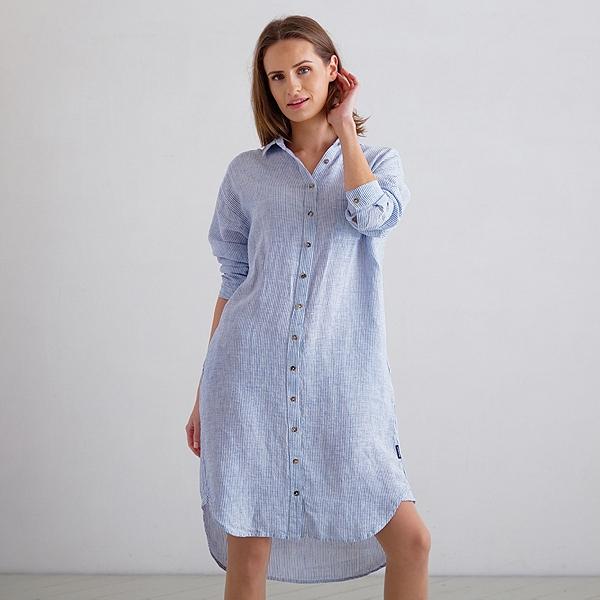 linenme Linen Shirt Dress Paula
