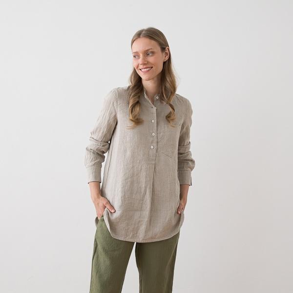 Linenme Linen Shirt Natural Tokyo