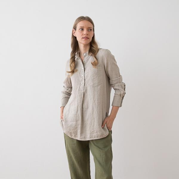 linenme Linen Shirt Natural Tokyo