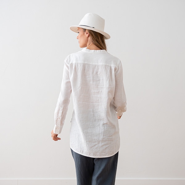 Linenme Linen Shirt White Tokyo