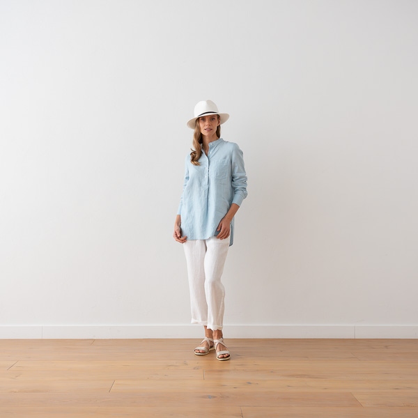 Linenme Linen Shirt White Tokyo