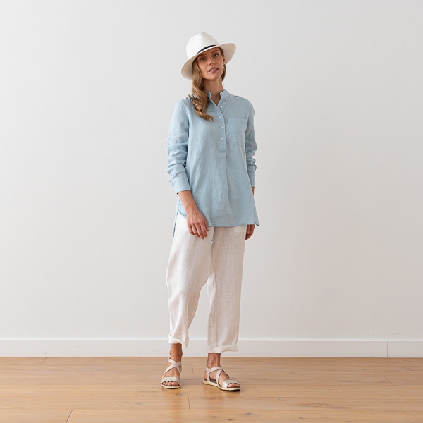Linenme Linen Shirt White Tokyo