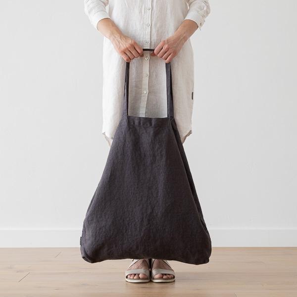 Linenme Linen Shopping Bag Terra Grey