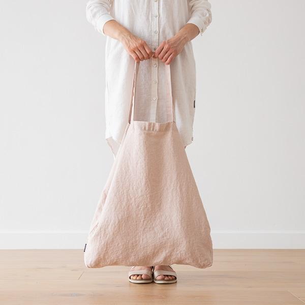 Linenme Linen Shopping Bag Terra Latte