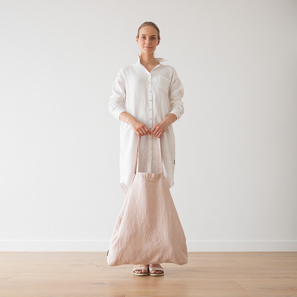 Linenme Linen Shopping Bag Terra Latte