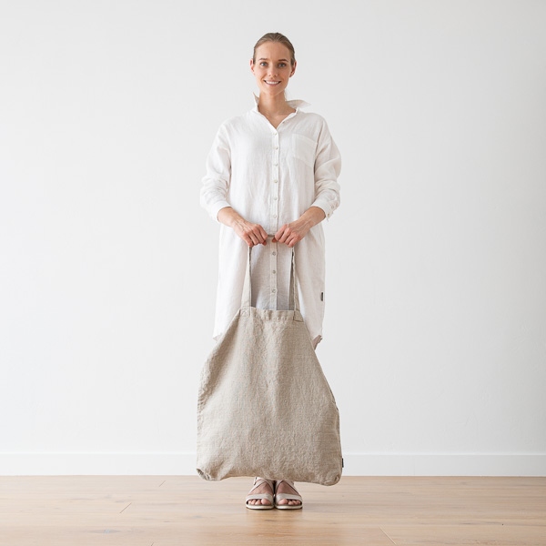 Linenme Linen Shopping Bag Terra Natural
