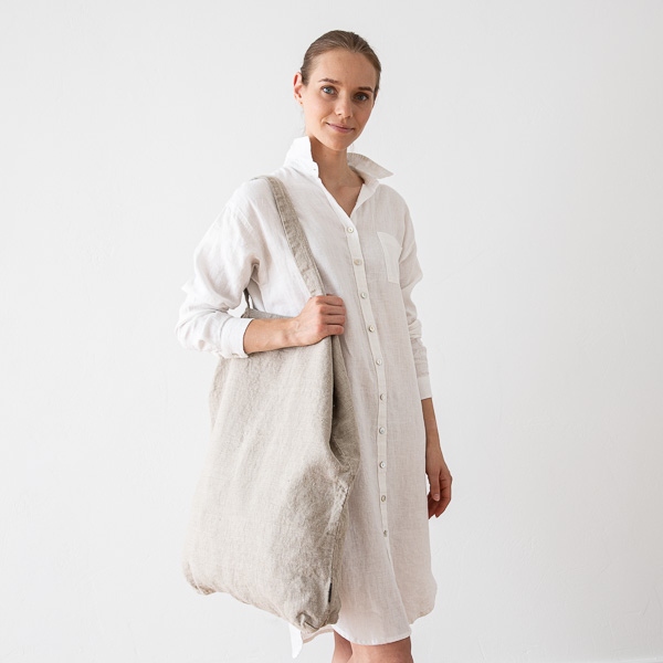 Linenme Linen Shopping Bag Terra Natural