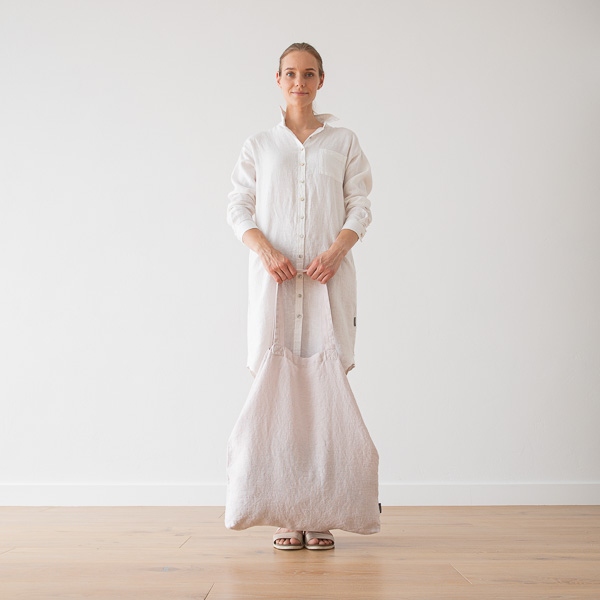 Linenme Linen Shopping Bag Terra Poudre