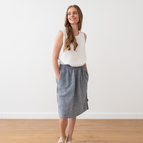 linenme Linen Skirt Emma