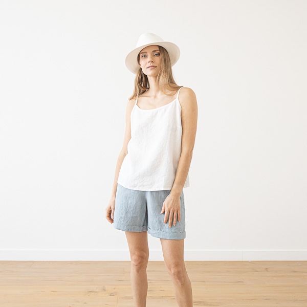 Linenme Linen Slip Top Amelia