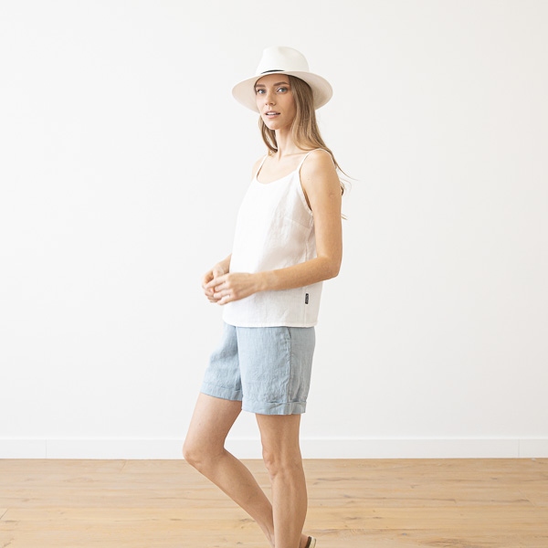 Linenme Linen Slip Top Amelia