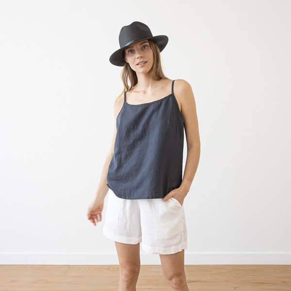 linenme Linen Slip Top Amelia
