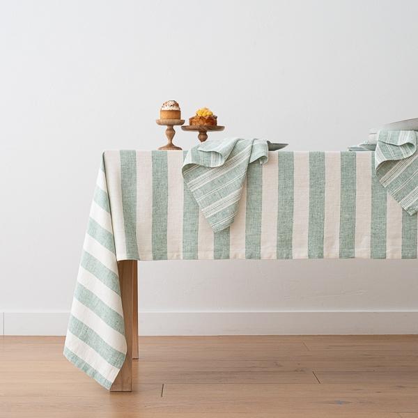 Linenme Linen Tablecloth Aqua Foam Philippe