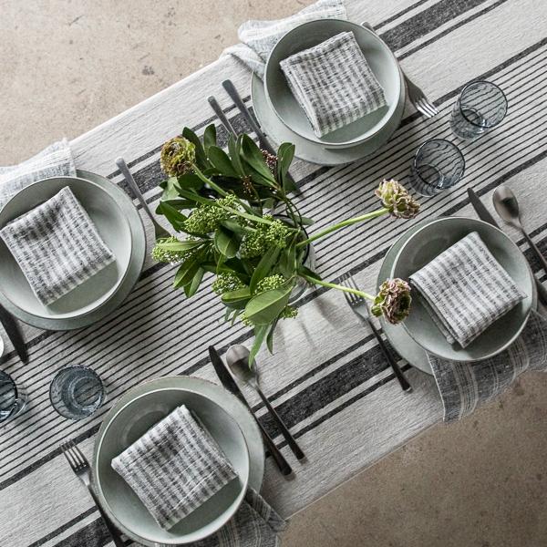 Linenme Linen Tablecloth Black Provence