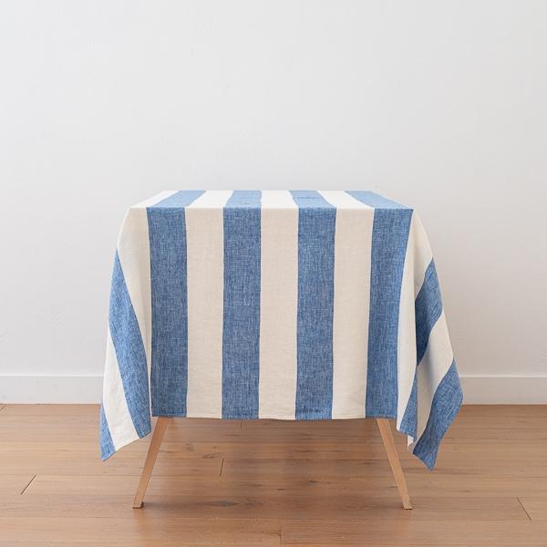 Linenme Linen Tablecloth Blue Napa