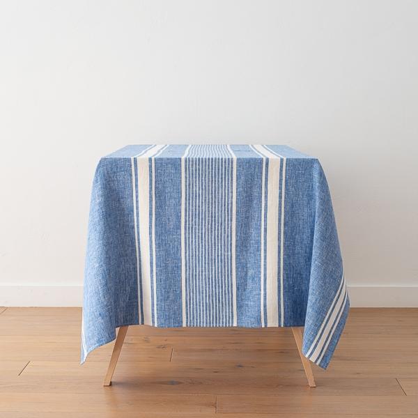 Linenme Linen Tablecloth Blue Turino
