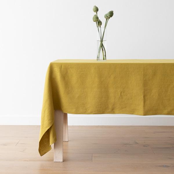 Linenme Linen Tablecloth Citrine Lara