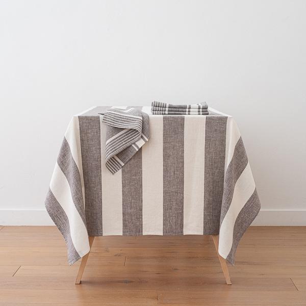 Linenme Linen Tablecloth Graphite Napa