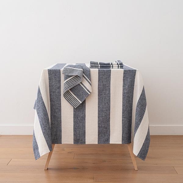 Linenme Linen Tablecloth Indigo Napa