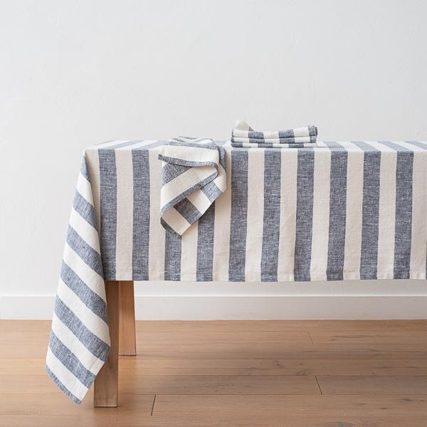 Linenme Linen Tablecloth Indigo Philippe