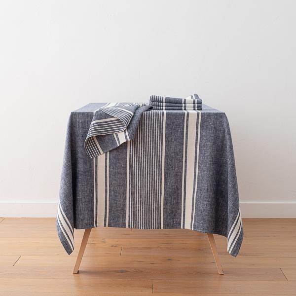 Linenme Linen Tablecloth Indigo Turino