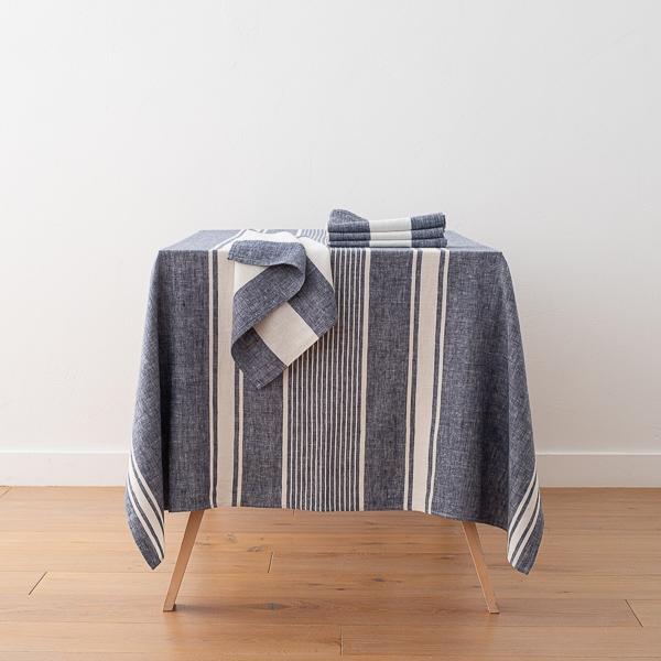 linenme Linen Tablecloth Indigo Turino