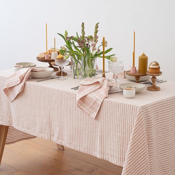 Linenme Linen Tablecloth Rosa Brittany