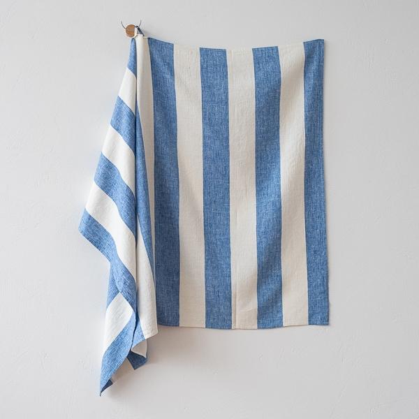 Linenme Linen Towel Set Blue Napa