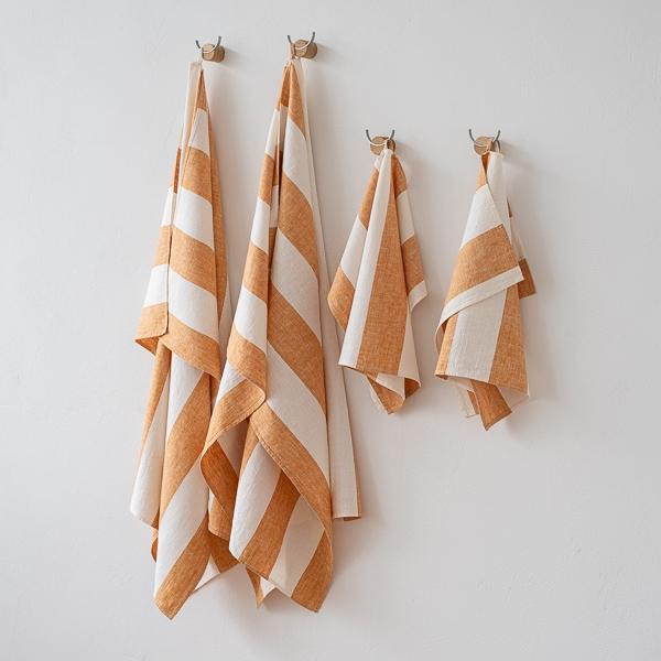 Linenme Linen Towel Set Gold Napa