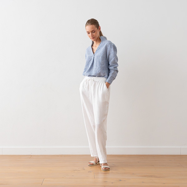 Linenme Linen Trousers Black Tokyo