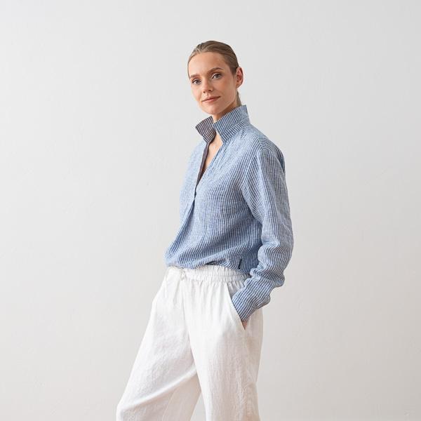 Linenme Linen Trousers Black Tokyo