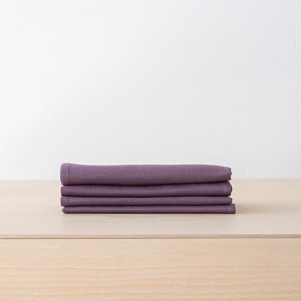 linenme Mauve Linen Napkin Lucia