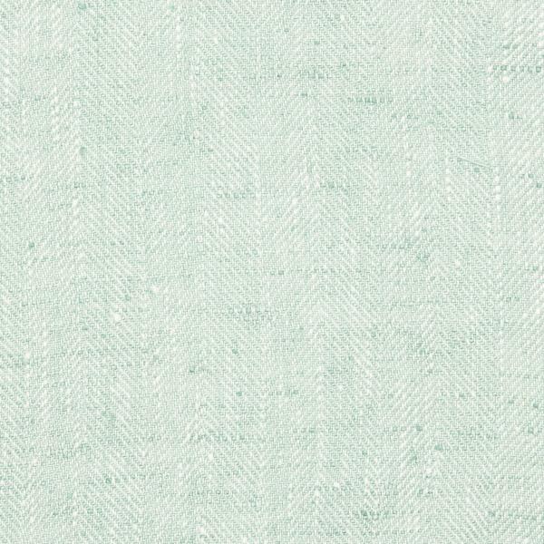 linenme Mint Linen Fabric Chevron Prewashed