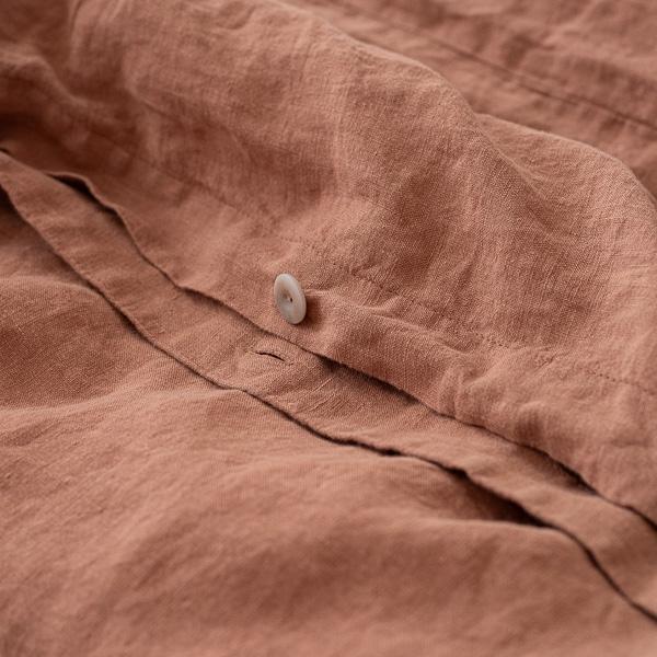 Linenme Mocha Linen Duvet Stone Washed
