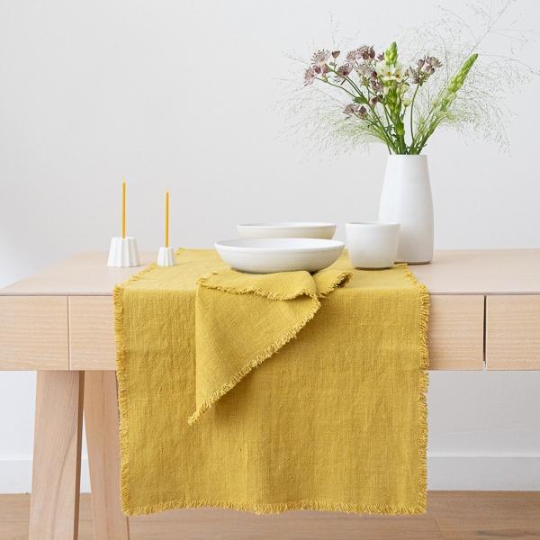 Linenme Napkin Antique Gold Linen Rustic